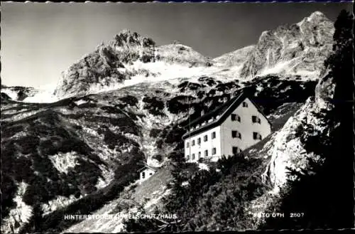Ak Hinterstoder in Oberösterreich,  Schutzhaus, Gebirgslandschaft, hohes Gebirge
