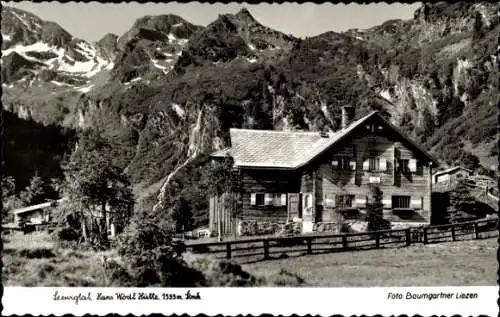Ak Seewigtal Steiermark, Hans Wödl Hütte am Hüttensee