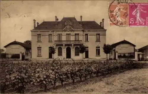 Ak Vignonet Gironde, Quartier Micoultau, La Mairie, Schulen