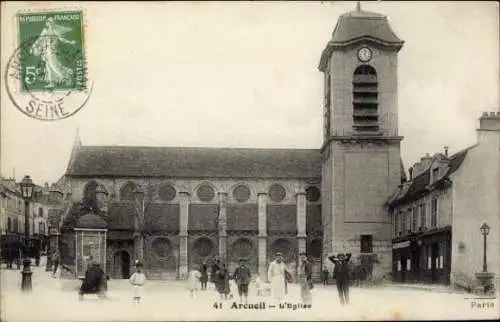 Ak Arcueil Cachan Val de Marne, Kirche