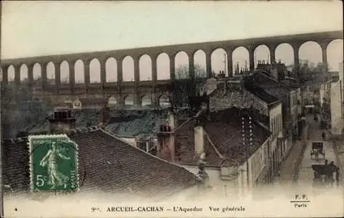 Ak Arcueil Cachan Val de Marne, Aquädukt