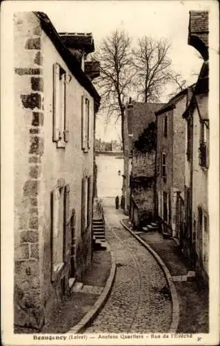 Ak Beaugency Loiret, Altstadtgassen, Kopfsteinpflaster,  Gebäude
