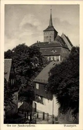 Ak Bautzen in der Oberlausitz, Fischerpforte