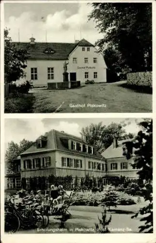 Ak Piskowitz (bei Kamenz) Nebelschütz Oberlausitz, Gasthof,  Erholungsheim