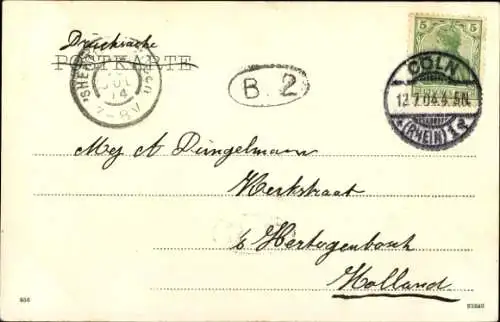 Ak Köln am Rhein, Kölner Stadtansicht, Deutscher Ring, Springbrunnen,  Architektur