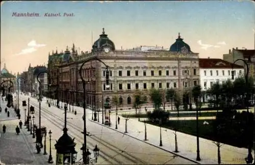 Ak Mannheim in Baden, Kaiserliche Post