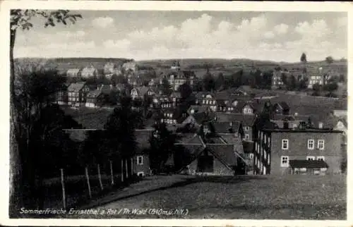 Ak Ernstthal am Rennsteig Lauscha in Thüringen, Blick auf Ernstthal, Sommerfrische, Häuser, Lands