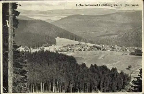 Ak Gehlberg Suhl in Thüringen, Landschaftsaufnahme, Höhenluftkurort  Thüringer Wald, 750 m