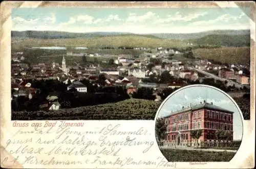 Ak Ilmenau in Thüringen, Landschaft mit Stadtansicht,  Architektur, nmotiv