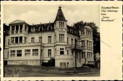 Ak Ostseebad Bansin auf Usedom, Marchewski, Ostseebad  FDGB-Echolungshaus, Julian Macchlewski