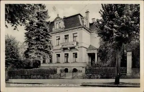 Ak Blankenburg am Harz, FDJ Jugendherberge Karl Liebknecht