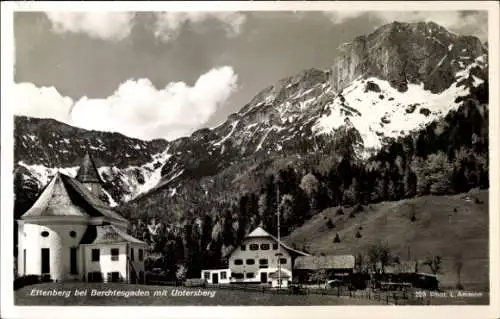 Ak Ettenberg Marktschellenberg in Oberbayern, Untersberg, Wallfahrtskirche