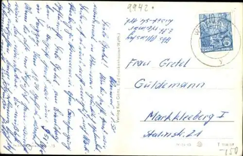 Ak Weimar in Thüringen, Gesamtansicht