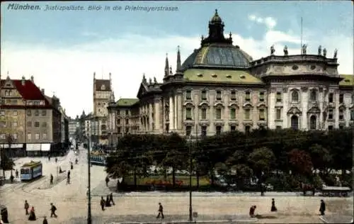 Ak München, Justizpaläste, Prielmayerstraße