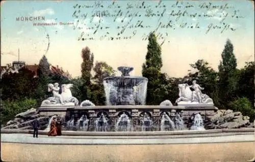 Ak München, Wittelsbacher Brunnen