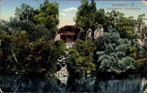 Ak Frankfurt am Main, Palmengarten, Schweizerhaus