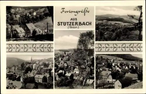 Ak Stützerbach Thüringen, Ortschaft mit Panoramablick