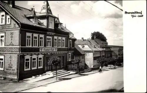 Ak Oberweißbach im Weißbachtal Thüringen, Central Café