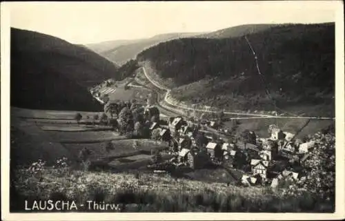 Ak Lauscha in Thüringen , Landschaftsansicht von  Thüringen, Hügel, Siedlung, Natur
