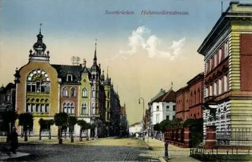 Ak Saarbrücken im Saarland,  Hohenzollernstraße,  Architektur