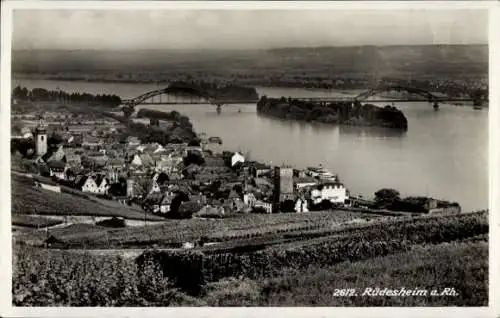 Ak Rüdesheim am Rhein, Gesamtansicht