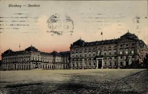 Ak Würzburg am Main Unterfranken, Würzburg Residenz, s Schloss, schöne Architektur