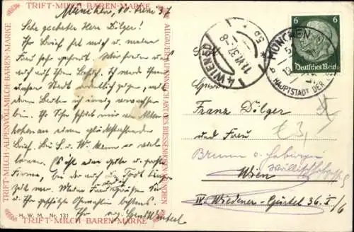 Ak München, Nationaltheater, Maximilianstraße