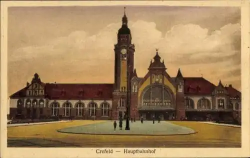 Ak Krefeld am Niederrhein, Partie am Hauptbahnhof, Tümmers
