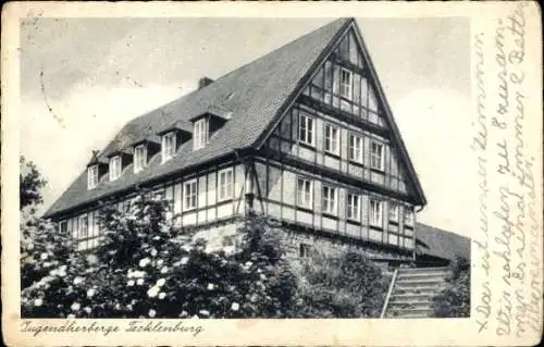 Ak Tecklenburg in Westfalen, Jugendherberge, Am Herrengarten 5, Außenansicht