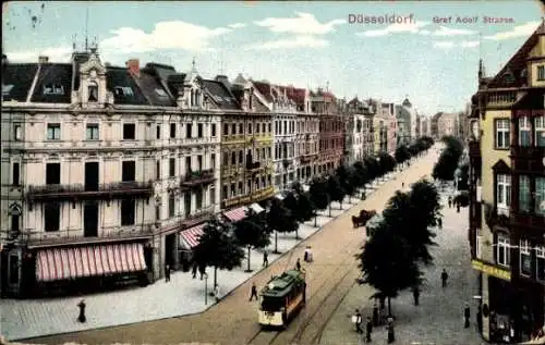 Ak Düsseldorf am Rhein, Graf Adolf Straße