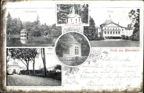 Ak Ebersdorf in Thüringen, Talehhäuschen, Schlass, Sehenswürdigkeiten, Gruß aus Ebersdorf