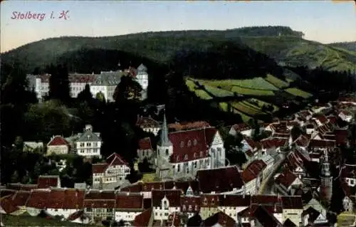 Ak Stolberg Südharz, Totalansicht vom Ort