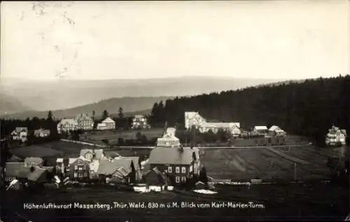 Ak Masserberg in Thüringen, Höhenluftkurort  Thür. Wald, Blick vom Karl-Marien-Turm