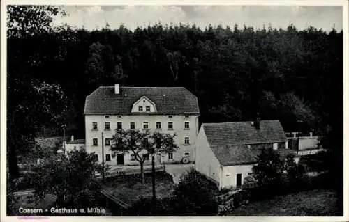 Ak Cossern Doberschau Gaußig Oberlausitz, Gasthaus und Mühle, Bäckerei, Inh. Rich. Ramke