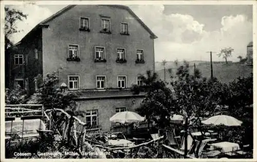 Ak Cossern Doberschau Gaußig Oberlausitz, Gasthaus, Mühle und Bäckerei