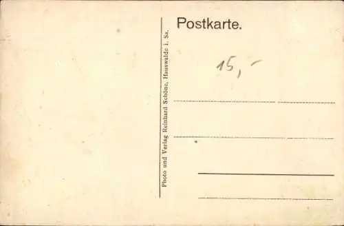 Ak Ohorn in Sachsen, Aussicht auf Stadtansicht, Forsthaus, Pulsnitzer Straße