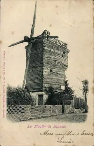 Ak Sannois Val d’Oise, Windmühle