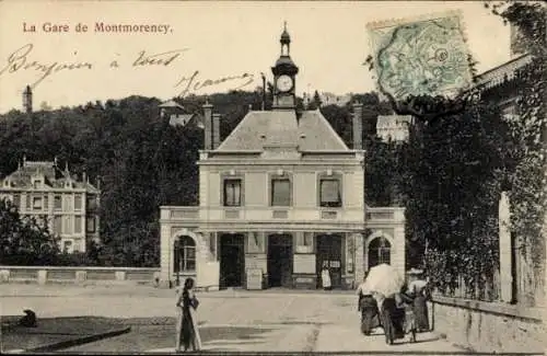 Ak Montmorency Val d’Oise, Bahnhof
