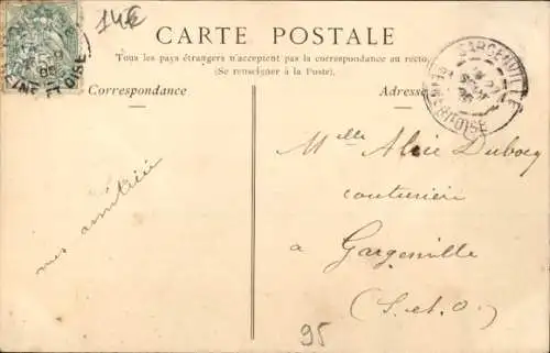 Ak Pontoise Val d'Oise, Bahnhof