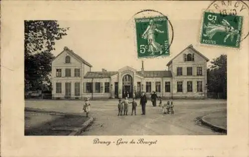 Ak Drancy Seine Saint Denis, Bahnhof Bourget