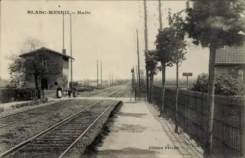 Ak Le Blanc Mesnil Seine Saint Denis, Bahnhof, Haltepunkt