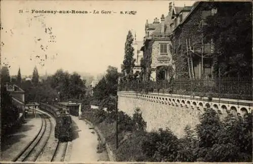 Ak Fontenay aux Roses Hauts de Seine, Bahnhof
