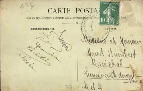 Ak Varreddes Seine et Marne, Rue Moreau Duchesne