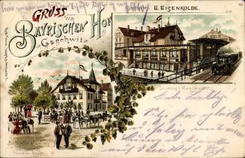 Litho Gaschwitz Markkleeberg in Sachsen, Bayrischer Hof