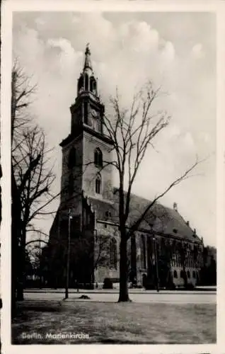 Ak Berlin Mitte, an der Marienkirche