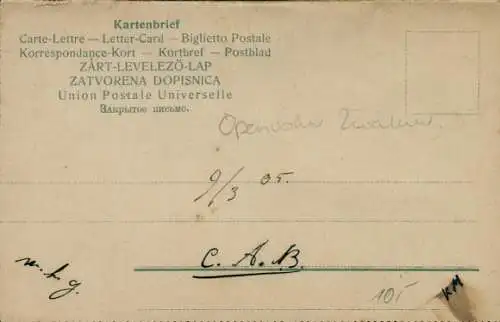 Mechanische Klapp Ak Schwalbe im Flug, Telefonleitung, Häuser