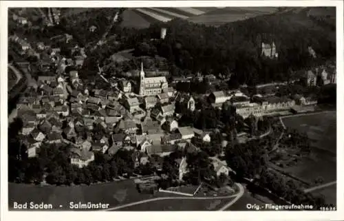 Ak Bad Soden Salmünster in Hessen, Fliegeraufnahme