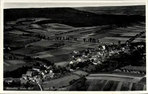 Ak Michelfeld im Kreis Schwäbisch Hall, Fliegeraufnahme