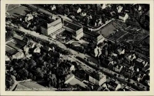 Ak Oberschlema Bad Schlema im Erzgebirge, Fliegeraufnahme