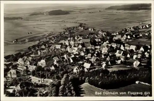 Ak Bad Dürrheim im Schwarzwald, Luftaufnahme von  ländliche Umgebung, Häuser, Felder